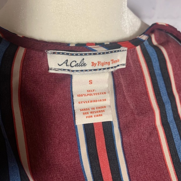 A. Calin By Flying Tomato Wrap Dress Surplice S - Picture 10 of 12